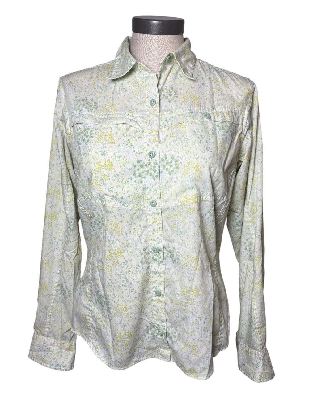 Patagonia Women’s Size 8 Floral Organic Cotton Button Down Shirt